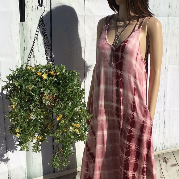 SUPER SOFT STRAPPY TIE DYE DRESS - Picture 11 of 15